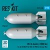 RESKIT RS72-0548 MK.36 bombs (1000 lbs) for all US NAVY & RAF of WW2 & Korean War (2 pcs) (3D Printed) 1/72